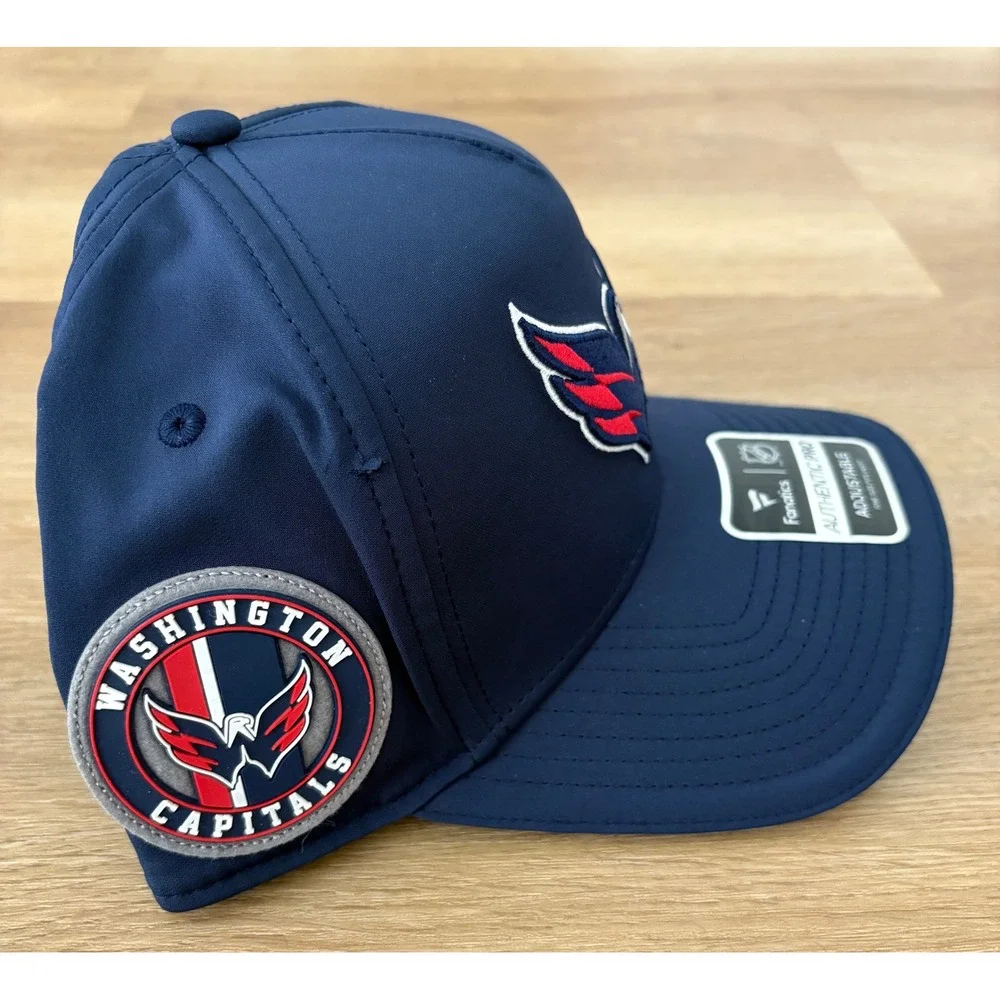 NWT Fantatics Washington Capitals  Authentic Pro Podium Draft Hat - OSFM - Navy